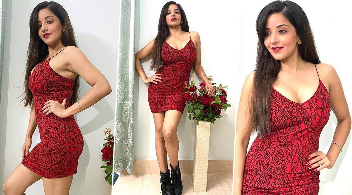 Bhojpuri Actress Monalisa Hot Sey Photos: भोजपुरी अभिनेत्री मोनालिसा ने लाल ड्रेस में पोस्ट की बेहद हॉट फोटो, सेक्सी फिगर देखकर पिघला फैंस का दिल