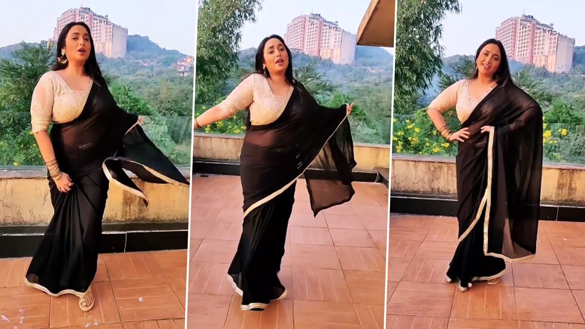 Rani Chatterjee Hot Dance: रानी चटर्जी ने काली साड़ी पहनकर छत पर लगाए ठुमके, देखें भोजपुरी एक्ट्रेस का हॉट डांस वीडियो!