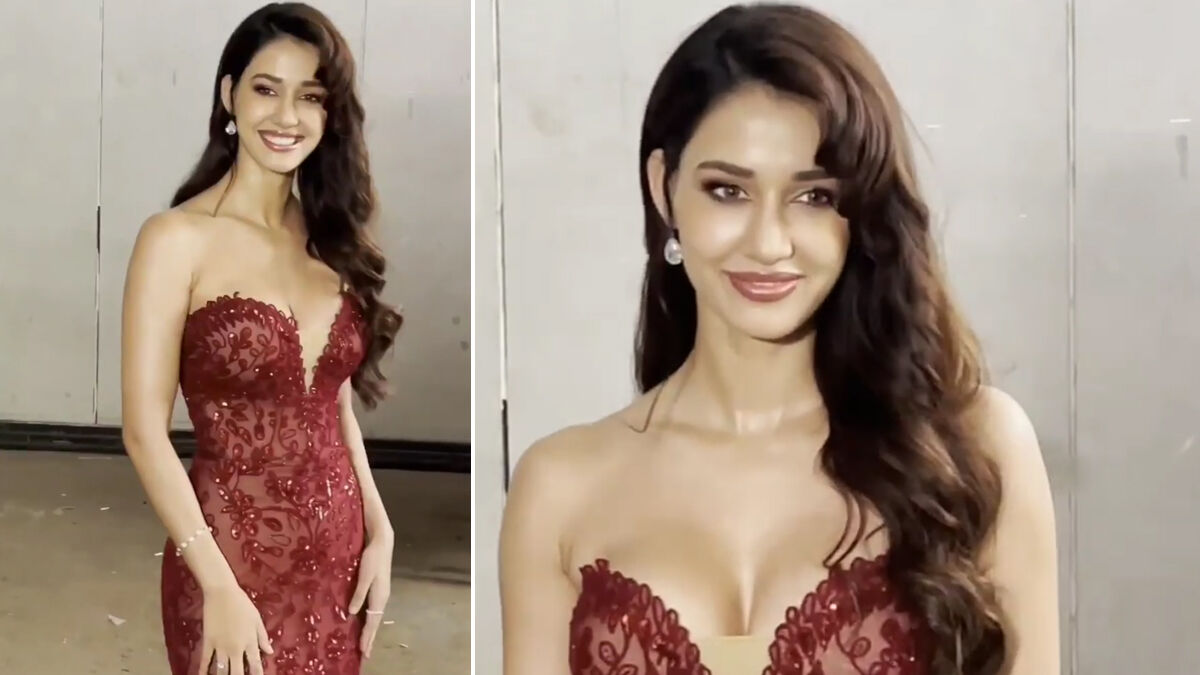 Disha Patani Sexy Video Photo: दिशा पाटनी ने रेड डीप नेक बॉडीकॉन ड्रेस में ढाया कहर