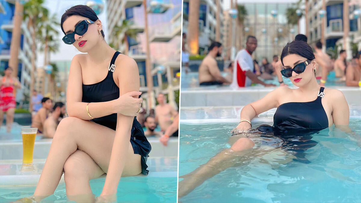 Avneet Kaur Sexy Video Photo: अवनीत कौर ने ब्लैक हॉट स्विमसूट पहन बढ़ाया टेम्परेचर, यूजर्स बोले-स्विमिंग पूल में लगा दी आग