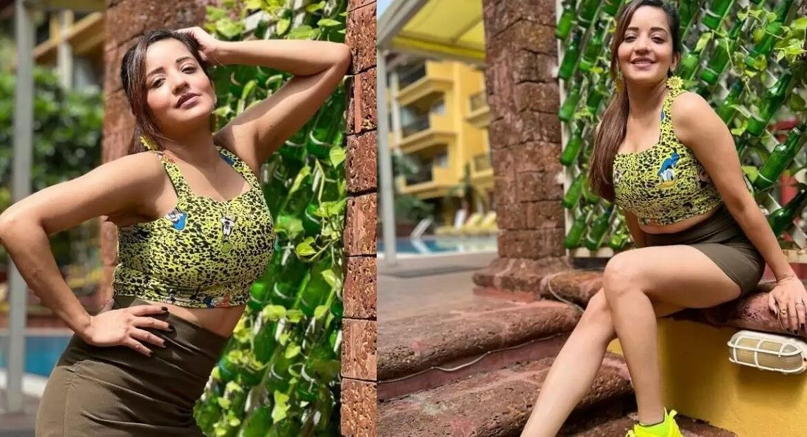 Monalisa Sexy Video Photos: भोजपुरी अभिनेत्री Monalisa ने ग्रीन टॉप पहनकर दिखाया सेक्सी अवतार, Hot Video हुआ Viral