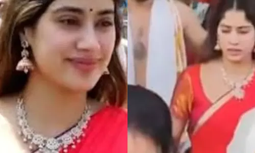 जाह्नवी कपूर ने 27वां जन्मदिन तिरुपति बालाजी के दर्शन कर मनाया