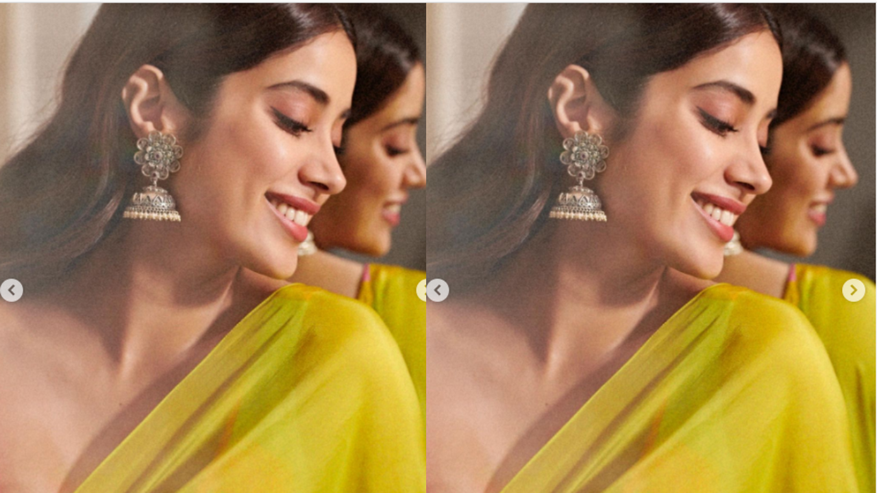 Janhvi Kapoor Look: Janhvi Kapoor साड़ी में खूबसूरत लगती हैं, दिलों को उनकी मुस्कान अच्छी लगती है। Janhvi Kapoor Look: Janhvi Kapoor साड़ी में खूबसूरत लगती हैं, दिलों को उनकी मुस्कान अच्छी लगती है।