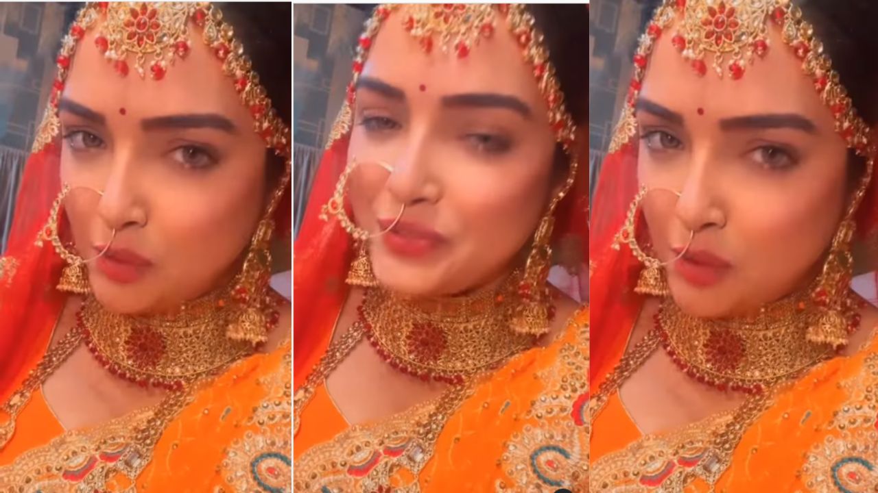 Amrapali Dubey Video: Amrapali Dubey पिया का हाथ पकड़कर कहती हैं मुझे मत छोड़ो. Amrapali Dubey Video: Amrapali Dubey पिया का हाथ पकड़कर कहती हैं मुझे मत छोड़ो.